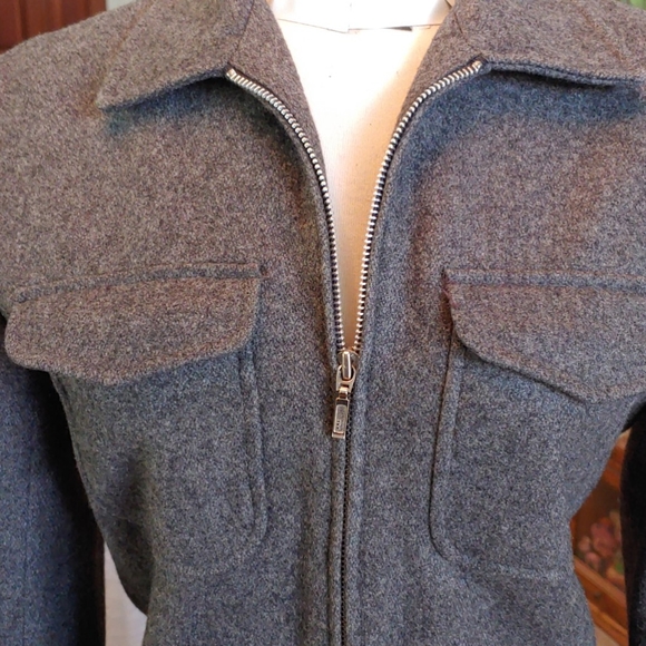 J Crew Wool Zipper Front Coat Size M Ladies - Picture 2 of 5